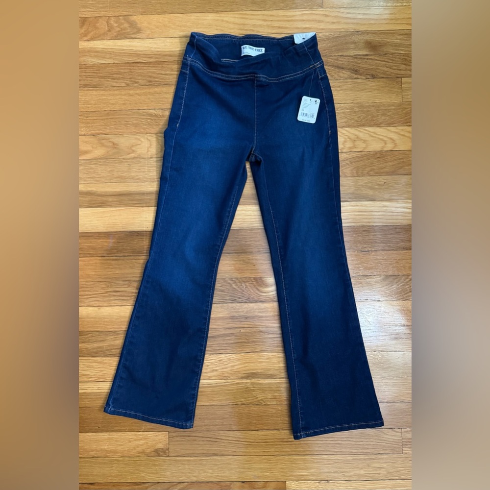 We The Free Blue Flare Wide Leg Jeans